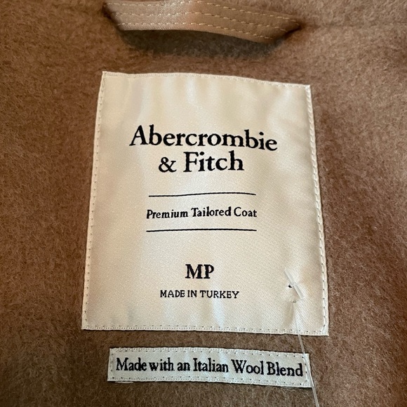 Abercrombie & Fitch Elevated Dad Coat petite M NWT Camel Coat - Picture 3 of 6